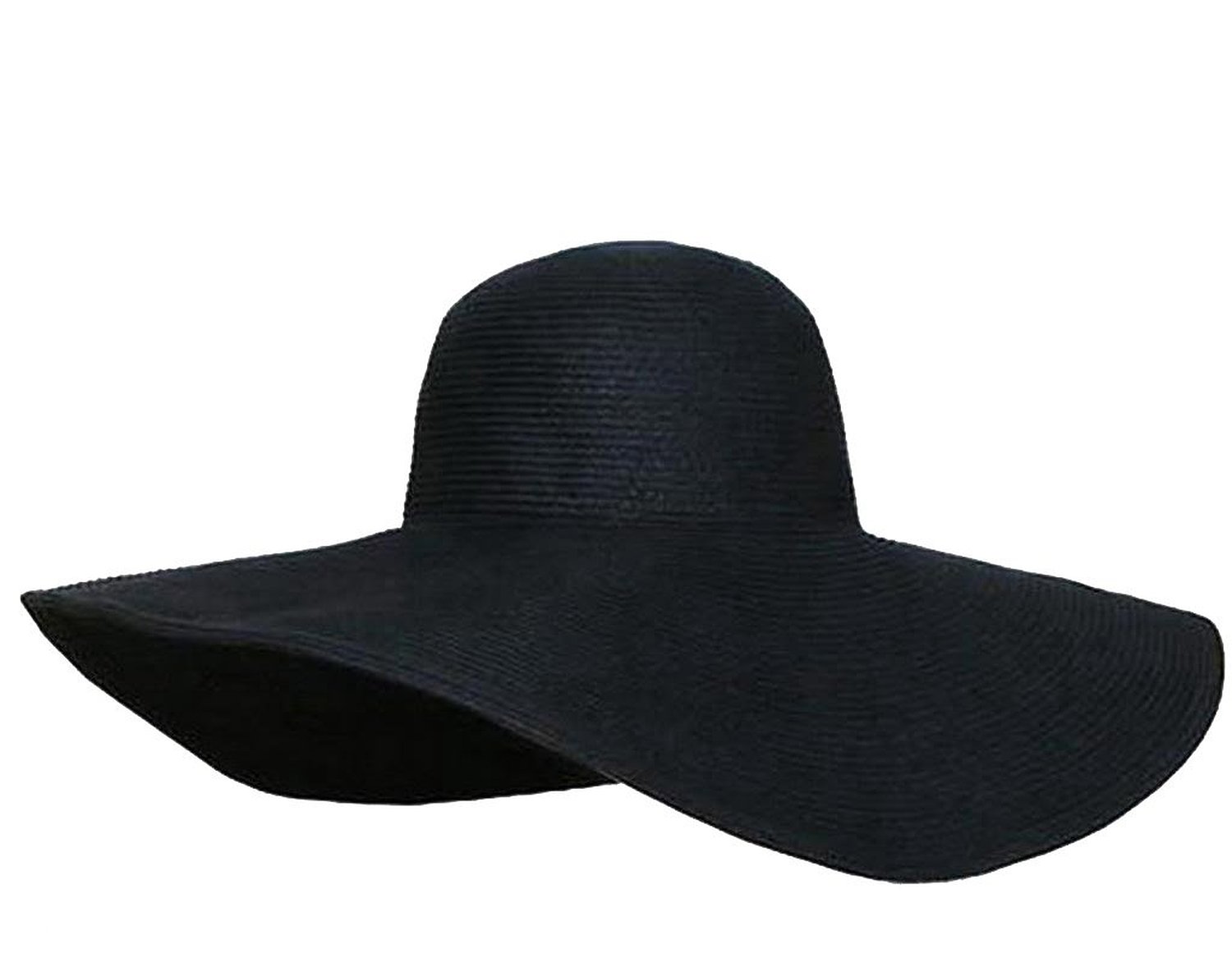 Широкополая черная шляпа